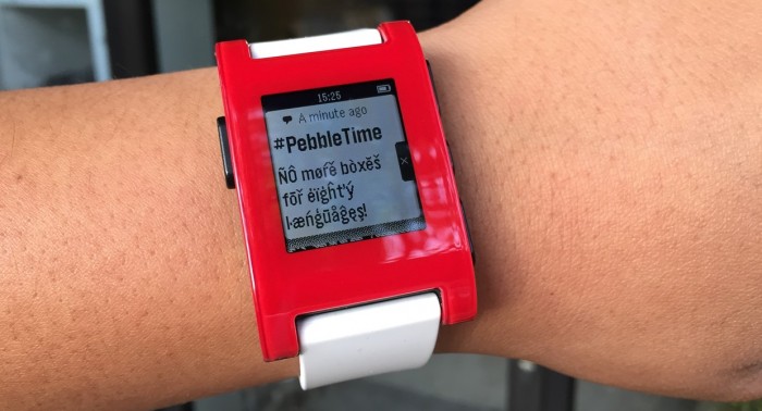 Pebble 2.8 caracteres